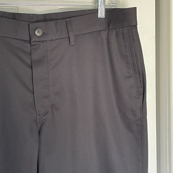 Haggar H26 Men's Straight Fit Trousers Black 40x29 Pants - Picture 11 of 16